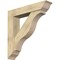 Ekena Millwork Funston Traditional Rough Sawn Bracket w/ Offset Brace, Douglas Fir, 8"W x 40"D x 40"H BKT0806X40X40FST01RDF - alternate 1